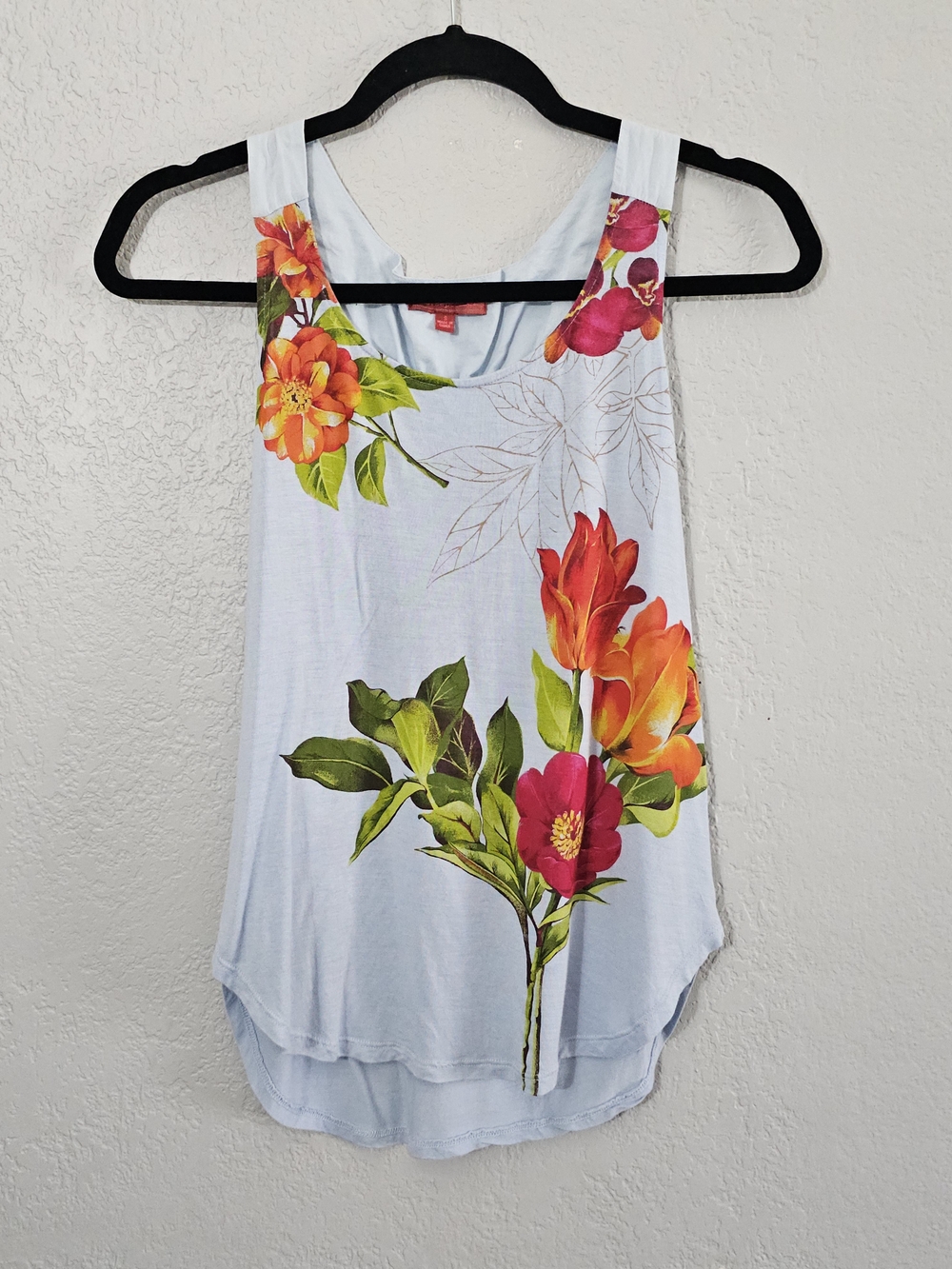 Anthropologie/One September Vibrant Floral Tank Top Womens Small - Picture 1 of 6